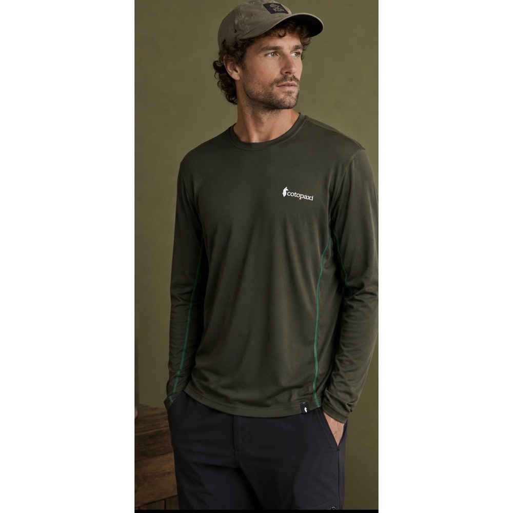 Cotopaxi Fino long sleeve tech tee Olive green men's XXL Gorpcore hiking trail